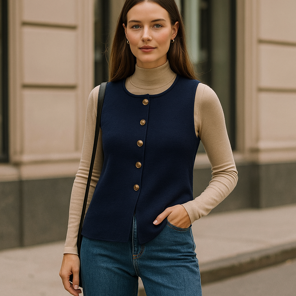 CLAIRE GILET BOUTONNÉ