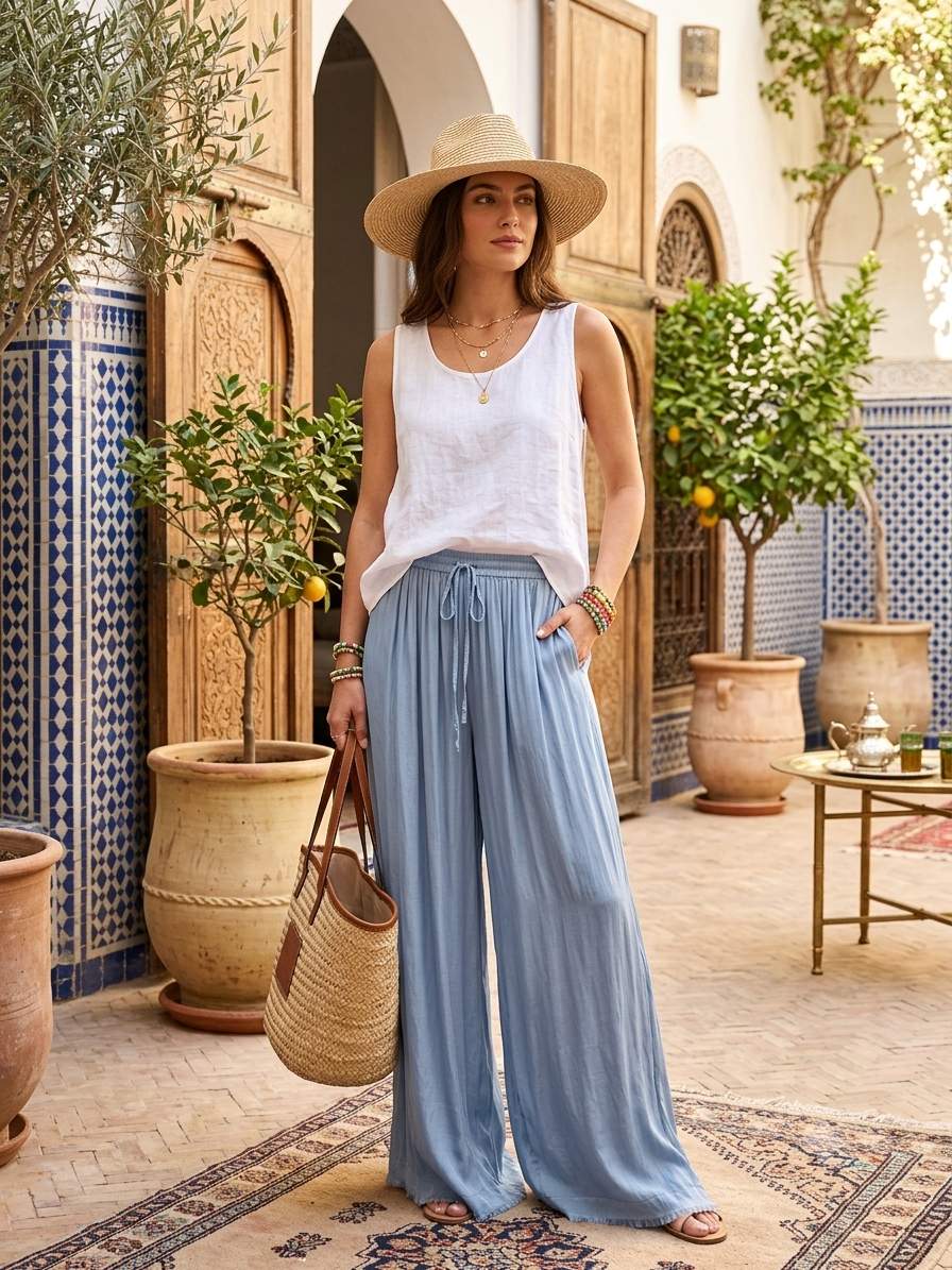 GABIN PANTALON EN SOIE