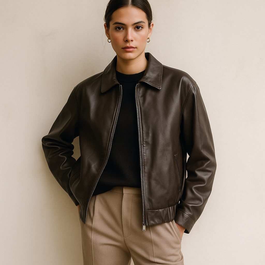 ROCH VESTE CUIR OVERSIZE